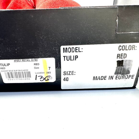 Justin Reese Red Suede Chunky Sole Boots—UK 7/US 9/EU 40—Removable Buckles—NWOT - Picture 9 of 10